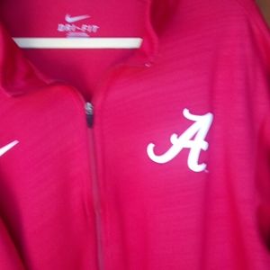University of Alabama athletic performance dry fit zipper jacket.